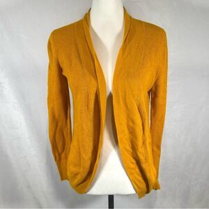 Goldenrod mustard yellow cardigan sweater size medium
